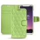Apple iPhone X leather case - Vert olive - Couture ( Nappa - Pantone 578U ) 