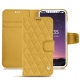 Housse cuir Apple iPhone X - Mimosa - Couture ( Pantone 141C ) 