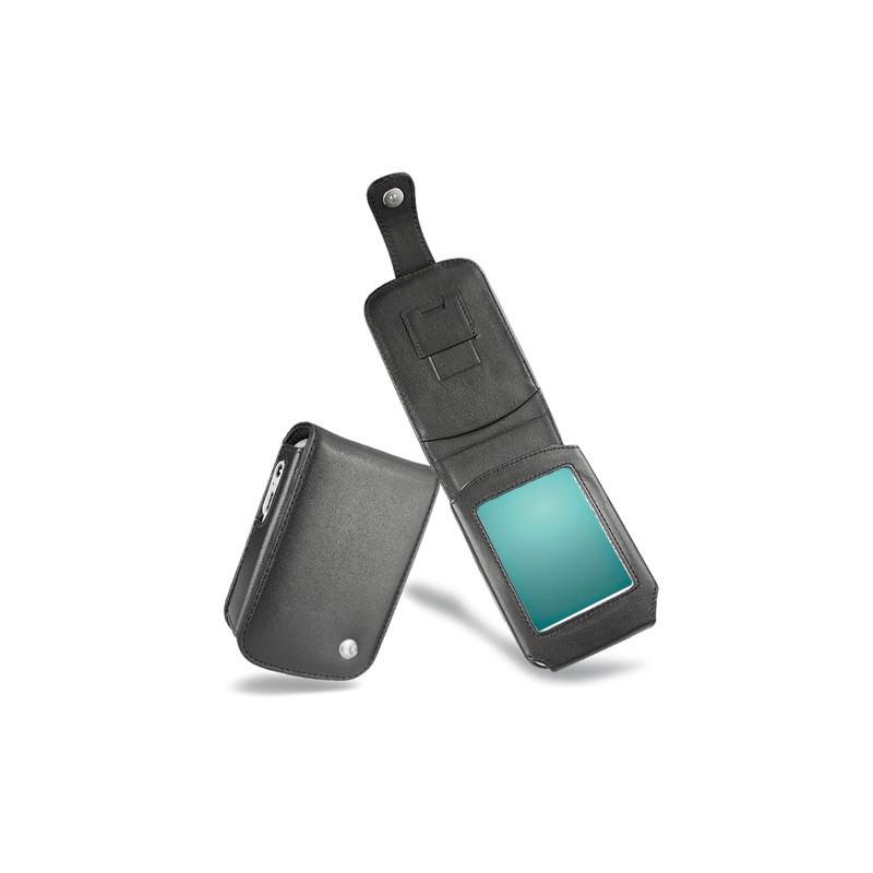 Housse cuir Fujitsu-Siemens Loox N100 - N110  - Noir ( Nappa - Black ) 