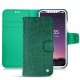 Housse cuir Apple iPhone X - Crocodile pino