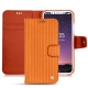 Lederschutzhülle Apple iPhone X - Abaca arancio