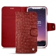 Capa em pele Apple iPhone X - Autruche ciliegia