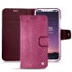 Apple iPhone X leather case - Serpent ciclamino