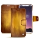 Housse cuir Apple iPhone X - Doré Patine