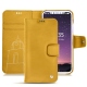 Housse cuir Apple iPhone X - Jaune soulèu