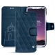 Housse cuir Apple iPhone X - Blu mediterran - Couture