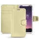 Housse cuir Apple iPhone X - Beige PU