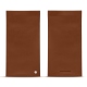 ソフトメガネケース　マグネット留め具付  - Griffe 1 - Marron ( Nappa - Pantone 1615C ) 