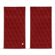 Supple glasses case with magnetic fastening system - Griffe 1 - Tomate - Couture ( Pantone 187C ) 