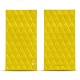 Supple glasses case with magnetic fastening system - Griffe 1 - Jaune fluo - Couture