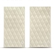ソフトメガネケース　マグネット留め具付  - Griffe 1 - Blanc escumo - Couture