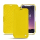 Lederschutzhülle Apple iPhone X - Jaune fluo