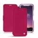Lederschutzhülle Apple iPhone X - Rose fluo