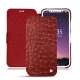 가죽 커버 Apple iPhone X - Autruche ciliegia