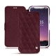 Custodia in pelle Apple iPhone X - Lie de vin - Couture ( Pantone 5115C ) 