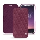 Housse cuir Apple iPhone X - Prune vintage - Couture