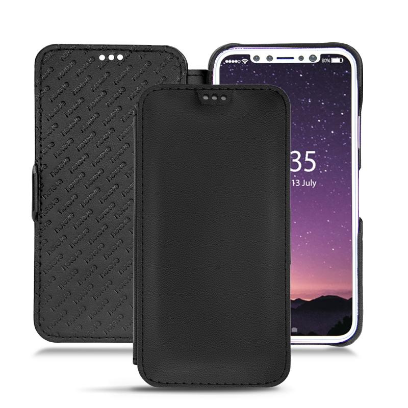 Capa em pele Apple iPhone X - Noir PU