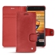 Meizu Pro 7 leather case - Cerise vintage ( Pantone 185C ) 