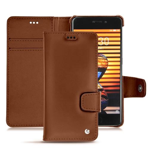 Capa em pele Meizu Pro 7Marron ( Nappa - Pantone #8B4720 ) 