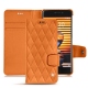 Custodia in pelle Meizu Pro 7 - Orange - Couture ( Nappa - Pantone 1495U ) 