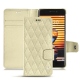 Meizu Pro 7 leather case - Ivoire - Couture ( Sleek P C12 - White ) 
