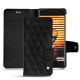 Meizu Pro 7 leather case - Ebène - Couture ( Sleek P C12 - Black ) 