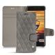 Funda de piel Meizu Pro 7 - Acier vintage - Couture