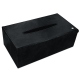 Caja de pañuelos - Rectangular - Griffe 1 - Dark vintage ( Roughtcut - Black#5256 ) 