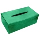 Rectangular tissue box holder - Griffe 1 - Menthe vintage ( Pantone 562C ) 