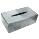 Box für Taschentücher - Rechteckig - Griffe 1 - Platinium ( Pantone 877C ) 