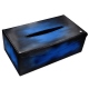 Rectangular tissue box holder - Griffe 1 - Bleu Patine