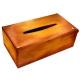 Box für Taschentücher - Rechteckig - Griffe 1 - Orange Patine