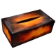 Caja de pañuelos - Rectangular - Griffe 1 - Fauve Patine