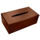 Rectangular tissue box holder - Griffe 1 - Marron PU