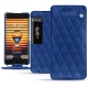 Custodia in pelle Meizu Pro 7 - Bleu océan - Couture ( Nappa - Pantone 293C ) 