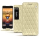 Custodia in pelle Meizu Pro 7 - Beige - Couture ( Nappa - Pantone 7502C ) 