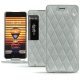 Capa em pele Meizu Pro 7 - Gris - Couture ( Nappa - Pantone W428C ) 