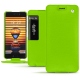 Meizu Pro 7 leather case - Vert fluo
