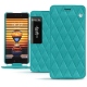 Custodia in pelle Meizu Pro 7 - Bleu fluo - Couture