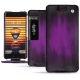 Meizu Pro 7 leather case - Violet Patine