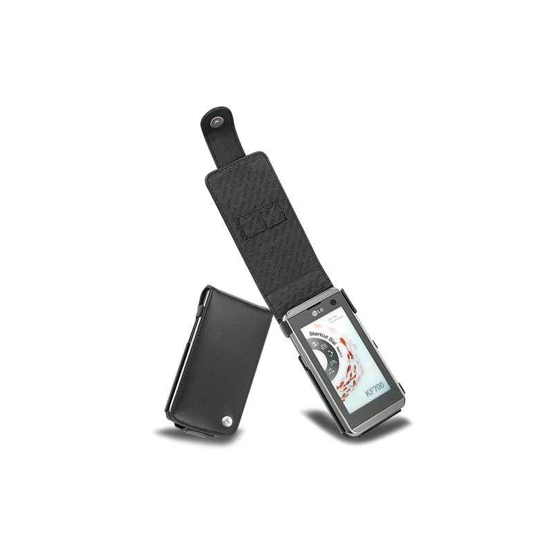 Custodia in pelle LG KF700  - Noir ( Nappa - Black ) 