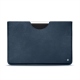Apple iPad Pro 10,5" leather pouch - Jean vintage ( Roughtcut - Pantone 285U  ) 