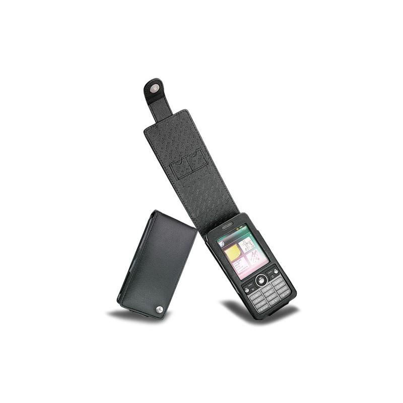 Lederschutzhülle Sony Ericsson G700  - Noir ( Nappa - Black ) 