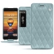 Custodia in pelle Meizu Pro 7 Plus - Bleu ciel - Couture ( Nappa - Pantone 277C ) 