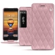 Meizu Pro 7 Plus leather case - Rose - Couture ( Nappa - Pantone 2365C ) 