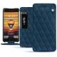 Custodia in pelle Meizu Pro 7 Plus - Blu mediterran - Couture