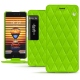 Housse cuir Meizu Pro 7 Plus - Vert fluo - Couture