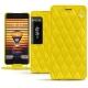 Custodia in pelle Meizu Pro 7 Plus - Jaune fluo - Couture