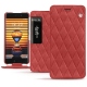 Housse cuir Meizu Pro 7 Plus - Cerise vintage - Couture