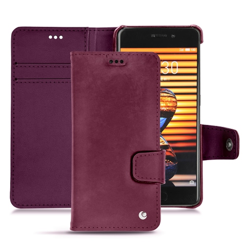 가죽 커버 Meizu Pro 7 PlusPrune vintage ( Pantone #612434 ) 